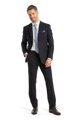 Hopkins Dark Blue Wool Suit
