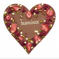 (Dedication) Large white chocolate heart (500g)