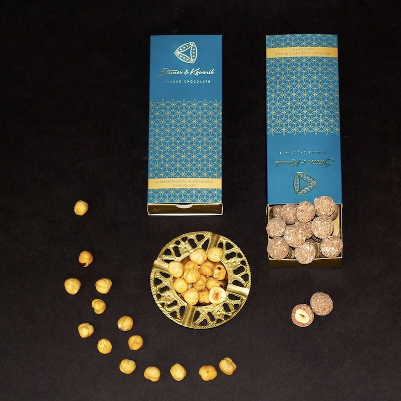 Piemonte hazelnuts in milk chocolate (130g) Piemonte hazelnuts in milk chocolate (130g)