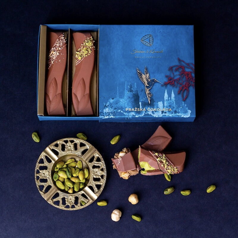 Prague Chocolate - Variation of 3 flavours (128g) Prague Chocolate - Variation of 3 flavours (128g)